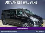 Ford Transit Custom | 2.0 TDCI 130pk L2H1 Dubbele Cabine, Auto's, Bestelauto's, Gebruikt, Euro 6, Zwart, Dealer onderhouden