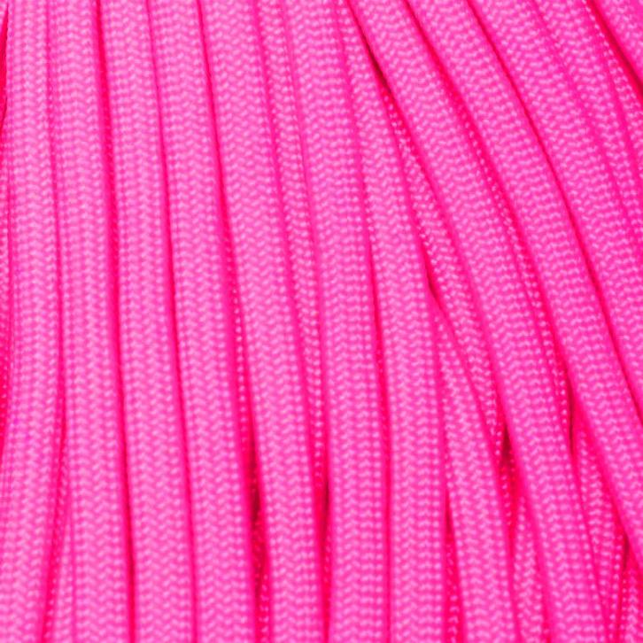 Rol 100 meter - Flamingo Pink Paracord 550 - #77, Hobby en Vrije tijd, Kralen en Sieraden maken, Draad, Nieuw, Ophalen of Verzenden