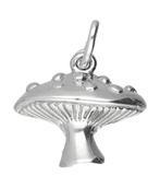 Zilveren Paddenstoel met stippen ketting hanger, Sieraden, Tassen en Uiterlijk, Verzenden, Nieuw