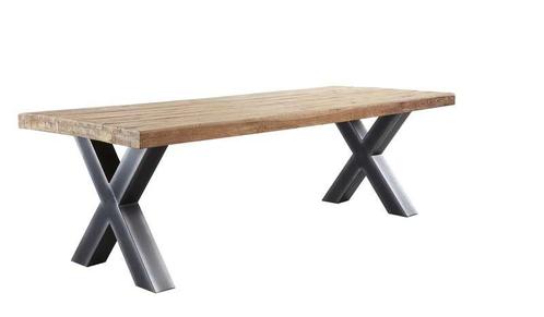 Mazzo eettafel 220x105 teak, top 8 cm, Huis en Inrichting, Tafels | Eettafels, Nieuw, Ophalen of Verzenden