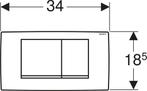 Geberit Twinline Bedieningspaneel Closet/Urinoir, Huis en Inrichting, Verzenden, Zo goed als nieuw