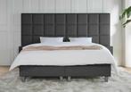 ACTIE! Boxspring Napoli 180 200 Antraciet, Huis en Inrichting, Verzenden, 180 cm, 200 cm, Nieuw