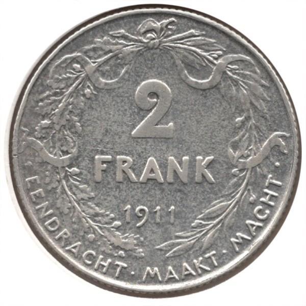 zilveren 2 Belgische Franc (1866-1912) (prijs per stuk), Postzegels en Munten, Munten en Bankbiljetten | Verzamelingen, Munten