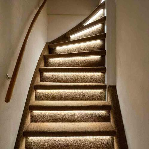 Uitbreidingsset dimbare trap LED strips, 2 LED strips 2700K, Huis en Inrichting, Lampen | Overige, Nieuw, Ophalen of Verzenden