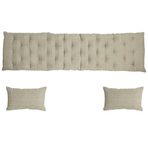 Kussen tuinbank - met 2 zijkussens - tuinkussenset - 140 cm, Tuin en Terras, Tuinsets en Loungesets, Verzenden