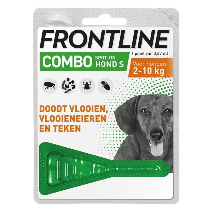 Frontline Combo Hond S 2-10kg Vlooien- en Tekenbehandeling, Sport en Fitness, Gezondheidsproducten en Wellness, Nieuw, Verzenden