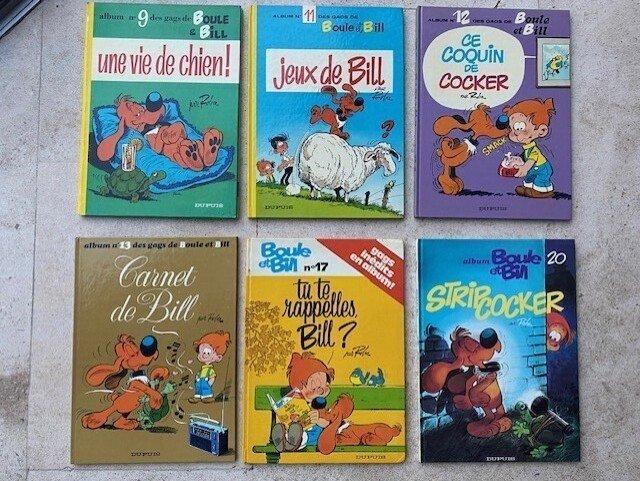 Boule & Bill - 6x C - EO/2ème édition - 6 Album - 1973/1984, Boeken, Stripboeken