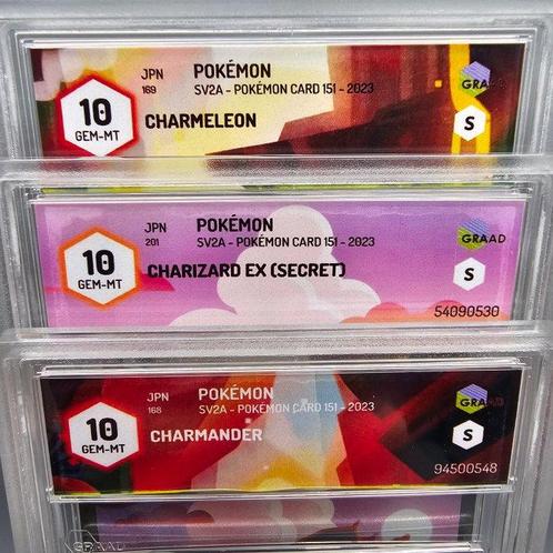 Tris Starter (POKEMON 151) Charizard, Charmeleon, Charmander, Hobby en Vrije tijd, Verzamelkaartspellen | Pokémon