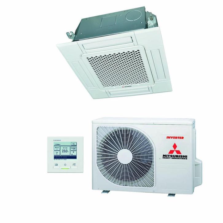 Aircodeal Mitsubishi Cassette A ++ met montage vanaf € 2899,, Witgoed en Apparatuur, Airco's, 100 m³ of groter, Koelen en Ontvochtigen