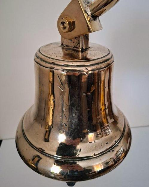 Scheepsbel - Brons, Messing - Met beugel en allemansend, Antiek en Kunst, Curiosa en Brocante