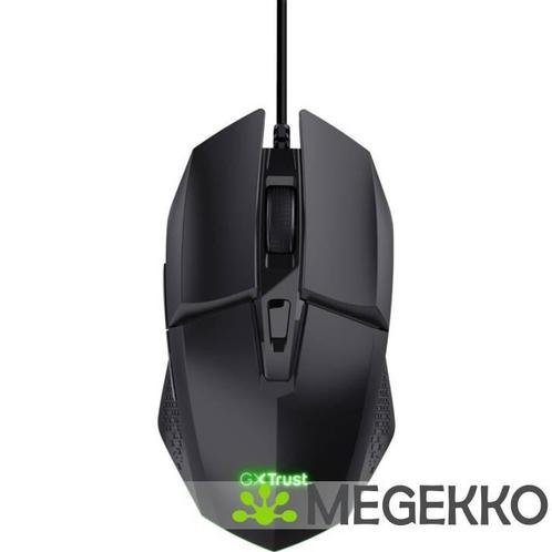 Trust GXT 109 Felox Zwarte Gaming Muis, Computers en Software, Muizen, Nieuw, Verzenden