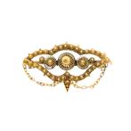 Gouden Zeeuwse knopen broche | Vintage (unisex, speld), Ophalen of Verzenden, Gebruikt, Overige kleuren, Goud
