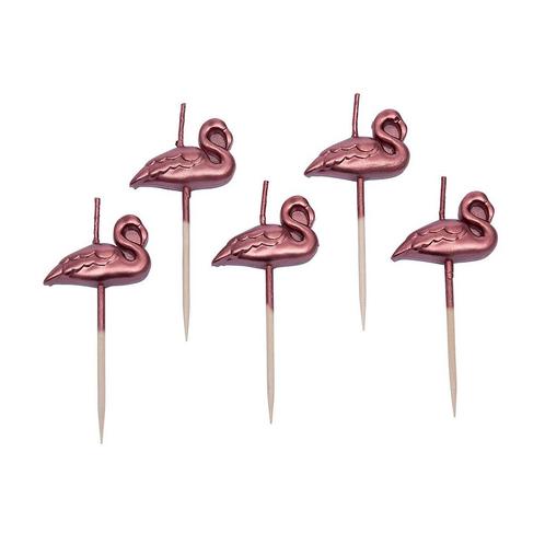 Taartkaarsjes Flamingo**, Hobby en Vrije tijd, Taarten en Cupcakes maken, Nieuw, Verzenden