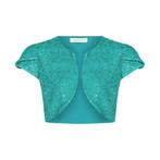 Rinascimento • pauw groene bolero • M, Maat 38/40 (M), Verzenden, Rinascimento, Nieuw