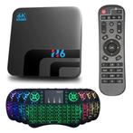 H6 TV Box Mediaspeler 6K met Draadloos RGB Toetsenbord -, Audio, Tv en Foto, Televisie-accessoires, Verzenden, Nieuw