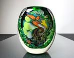 Maxence Parot - Vaas - Unieke kleuren en goud vaas - Glas, Antiek en Kunst, Antiek | Glas en Kristal