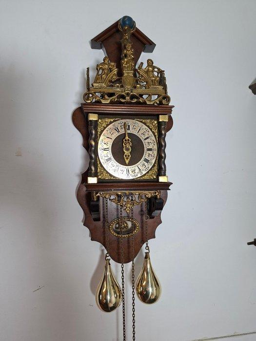 Zaandam/Zaanse klok - Hout, Messing - 1970-1980, Antiek en Kunst, Antiek | Klokken