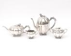 Vierdelig zilveren theeservies, Voorschoten, 1964-1966, Antiek en Kunst