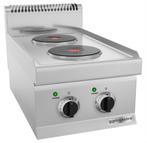 GGM Gastro | Elektrisch fornuis  - 4,6 kW - 2x platen Rond -, Witgoed en Apparatuur, Nieuw, Inbouw, Verzenden