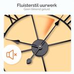 2dekans | Goliving Wandklok Industrieel – Stil uurwerk –, Ophalen of Verzenden, Zo goed als nieuw