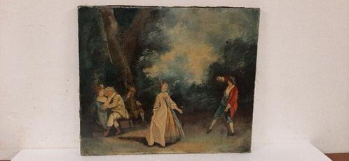 Scuola francese (XVIII-XIX), seguace di Honorè Fragonard -, Antiek en Kunst, Kunst | Schilderijen | Klassiek