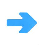 Pijl  -  Anti slip - Blauw - Anti - slip - Polyvinylchloride, Verzenden