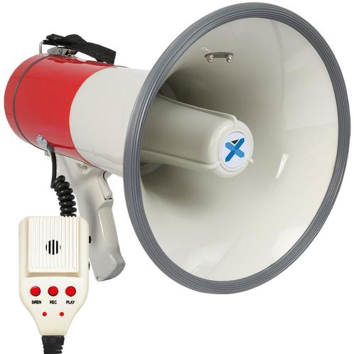 Vonyx MEG050 Megafoon met Record en Sirene functie 50W, Muziek en Instrumenten, Microfoons, Nieuw, Verzenden