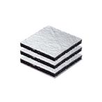 Rubber tegeldrager 100x100x10mm met aluminium backing -