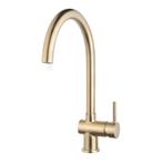 Keukenmengkraan Wiesbaden Caral Geborsteld Messing Goud PVD, Doe-het-zelf en Verbouw, Sanitair, Ophalen of Verzenden, Nieuw, Kraan