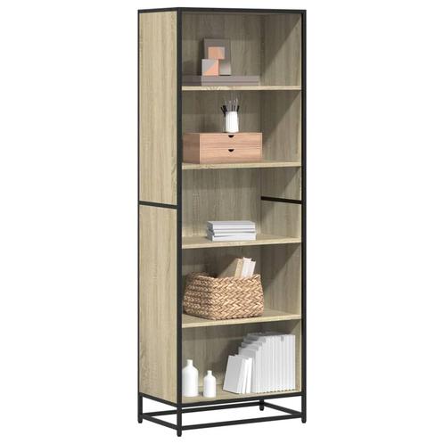 vidaXL Boekenkast 60x35x170,5 cm bewerkt hout sonoma, Huis en Inrichting, Kasten | Boekenkasten, Nieuw, Overige houtsoorten, Verzenden