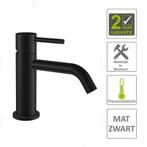 Wastafelmengkraan BWS Exclusive 1-hendel Mat Zwart, Ophalen of Verzenden, Nieuw, Chroom, Kraan
