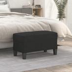vidaXL Bankje 70x35x41 cm stof zwart, Verzenden, Nieuw, Stof, Minder dan 150 cm