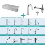 FonteinPack Trim Mini Links Keramiek 38x14x8 cm, Ophalen of Verzenden, Nieuw, Chroom, Overige typen