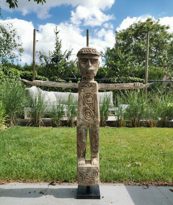 sculptuur, Primitive wooden artwork - 77 cm - Hout, Antiek en Kunst, Kunst | Designobjecten