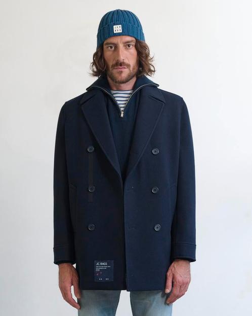 -50% J.C. Rags  J.C. Rags Ronin mantel  maat XL, Kleding | Heren, Jassen | Winter, Blauw, Nieuw, Verzenden