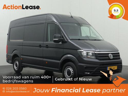 Volkswagen Crafter L3 H3 2021 €307 per maand, Auto's, Bestelauto's, Dealer onderhouden, Te koop, Zwart, Handgeschakeld, Financial lease