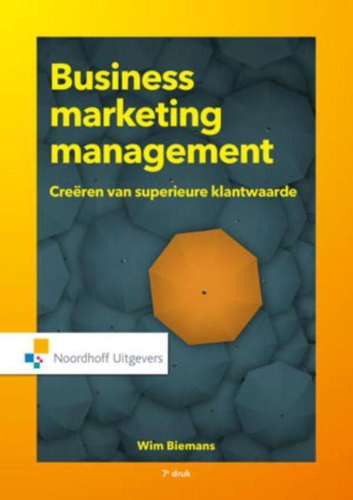 Business marketing management 9789001863104, Boeken, Studieboeken en Cursussen, Zo goed als nieuw, Verzenden