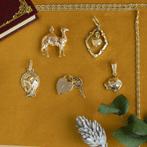 Gouden vintage panter hanger 14 krt, Ophalen of Verzenden, Nieuw