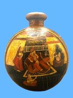 Enorme grote beschilderde metalen kruik/ karaf (46cm) -, Antiek en Kunst