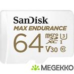 SanDisk Max Endurance 64GB MicroSDXC Geheugenkaart, Computers en Software, RAM geheugen, Verzenden, Nieuw
