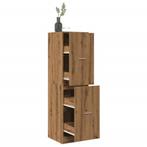 vidaXL Apothekerskast 40x41x144,5 cm bewerkt hout artisanaal, Huis en Inrichting, Verzenden, Nieuw