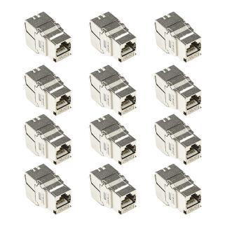 Keystone RJ45 | Cat6a S/FTP | 12 stuks, Computers en Software, Pc- en Netwerkkabels, Nieuw, Verzenden