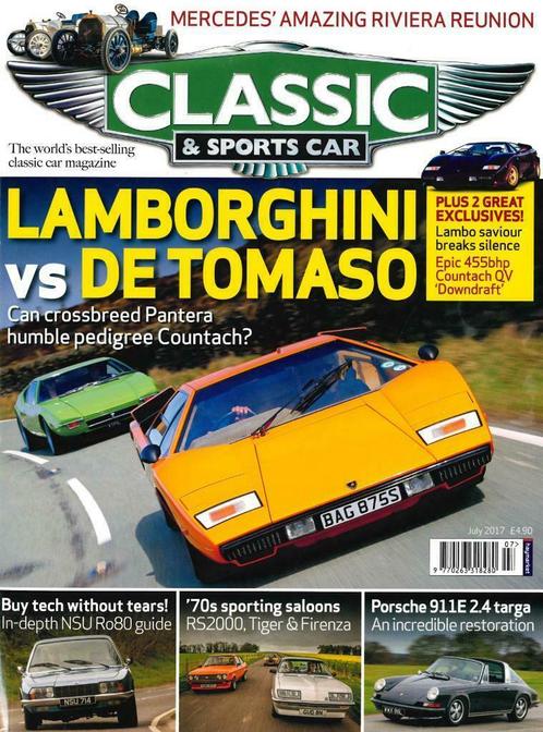 Classic & Sports Car Lamborghini Countach Porsche 911 Targa, Boeken, Auto's | Folders en Tijdschriften, Gelezen, Algemeen, Verzenden