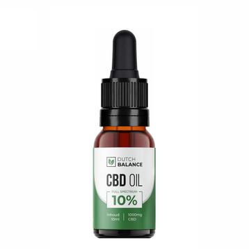 Dutch Balance CBD olie full spectrum 10% 10 ml 1000 mg CBD beschikbaar voor biedingen