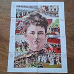 Nederland - Koningin Wilhelmina, collage van 8, Gelopen