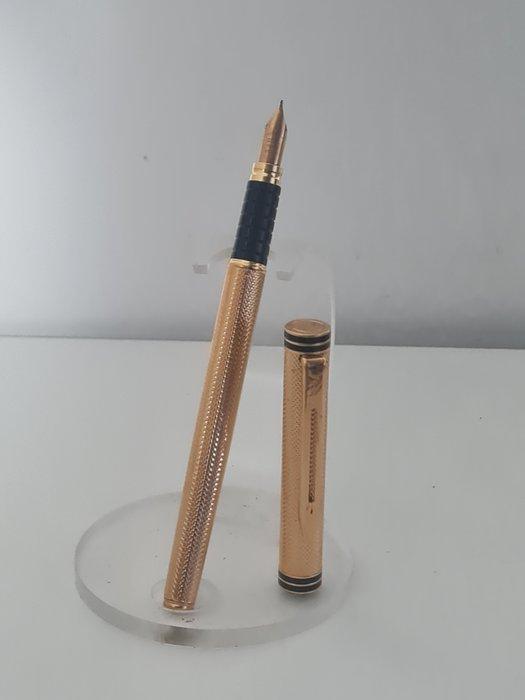 Waterman - Exclusive, plaqué or godron plume en or 18 cts, Verzamelen, Pennenverzamelingen
