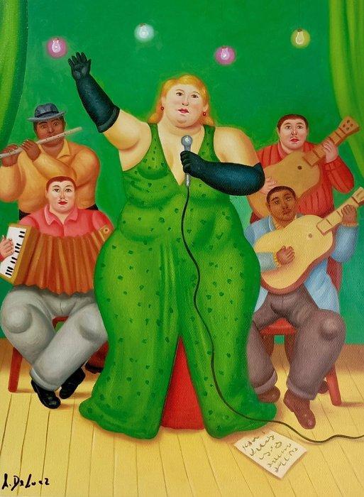 A. De Luca (1979), da Botero - Il Recital del Mezzogiorno, Antiek en Kunst, Kunst | Schilderijen | Klassiek