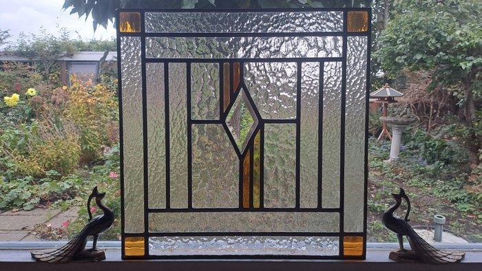 Art Deco Glas-in-loodraam - 1920-1930, Antiek en Kunst, Kunst | Designobjecten