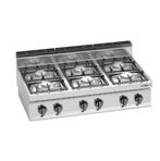 GGM Gastro | Gasfornuis - 33,5 kW - 6-pits | GHB173M |, Verzenden, Nieuw, Inbouw