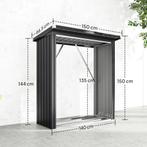 Brandhout Schuur, Brandhout Onderstand, Staal, Verhoogde Vlo, Verzenden, Nieuw